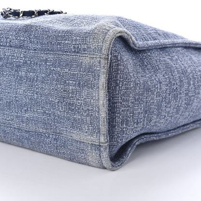Chanel Canvas Extra Large Deauville Tote Blue 7 of 10