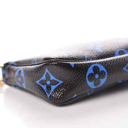 Louis Vuitton Colored Monogram Mini Pochette Accessories Blue Black 8 of 9