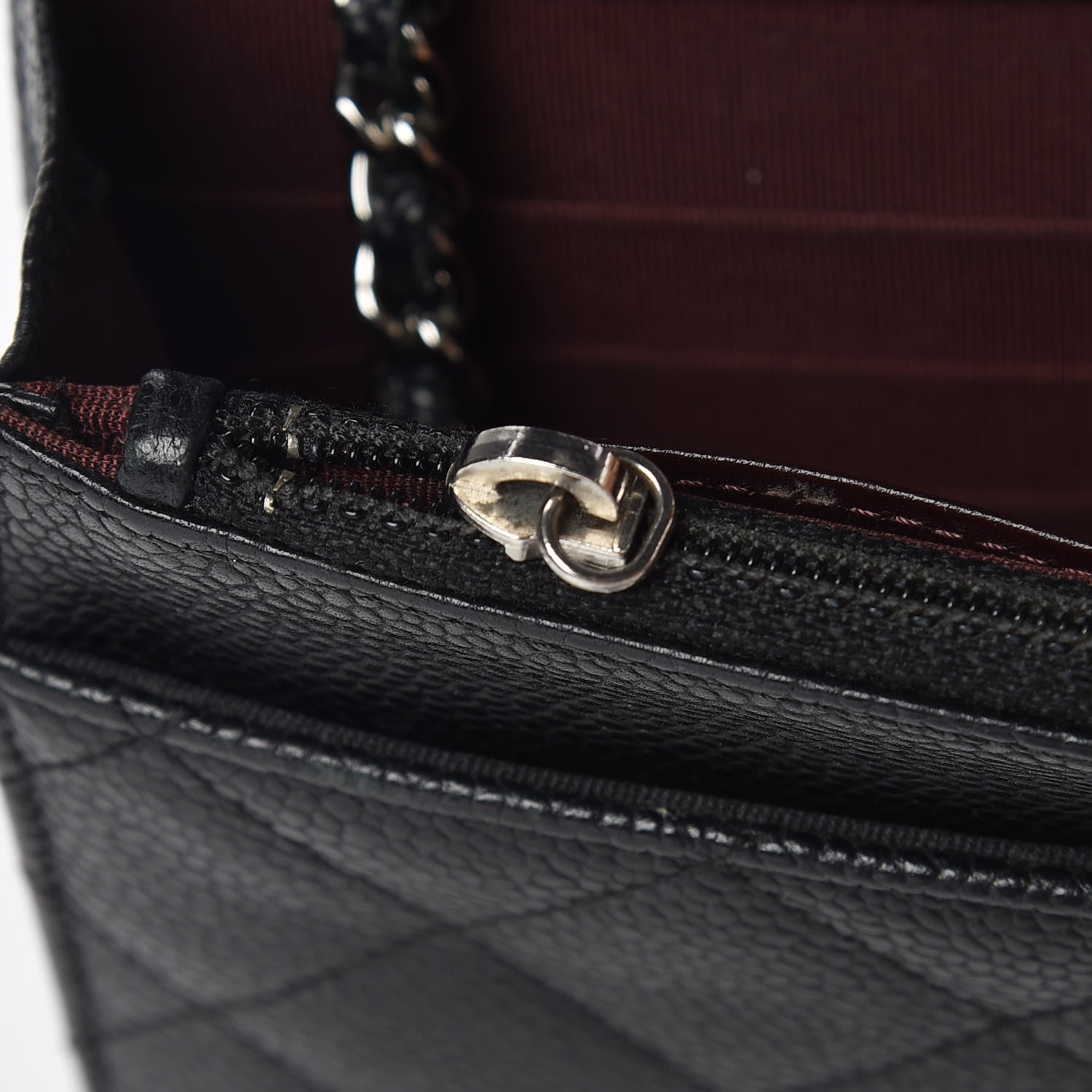 Chanel Caviar Quilted Wallet On Chain WOC Black 13 of 19