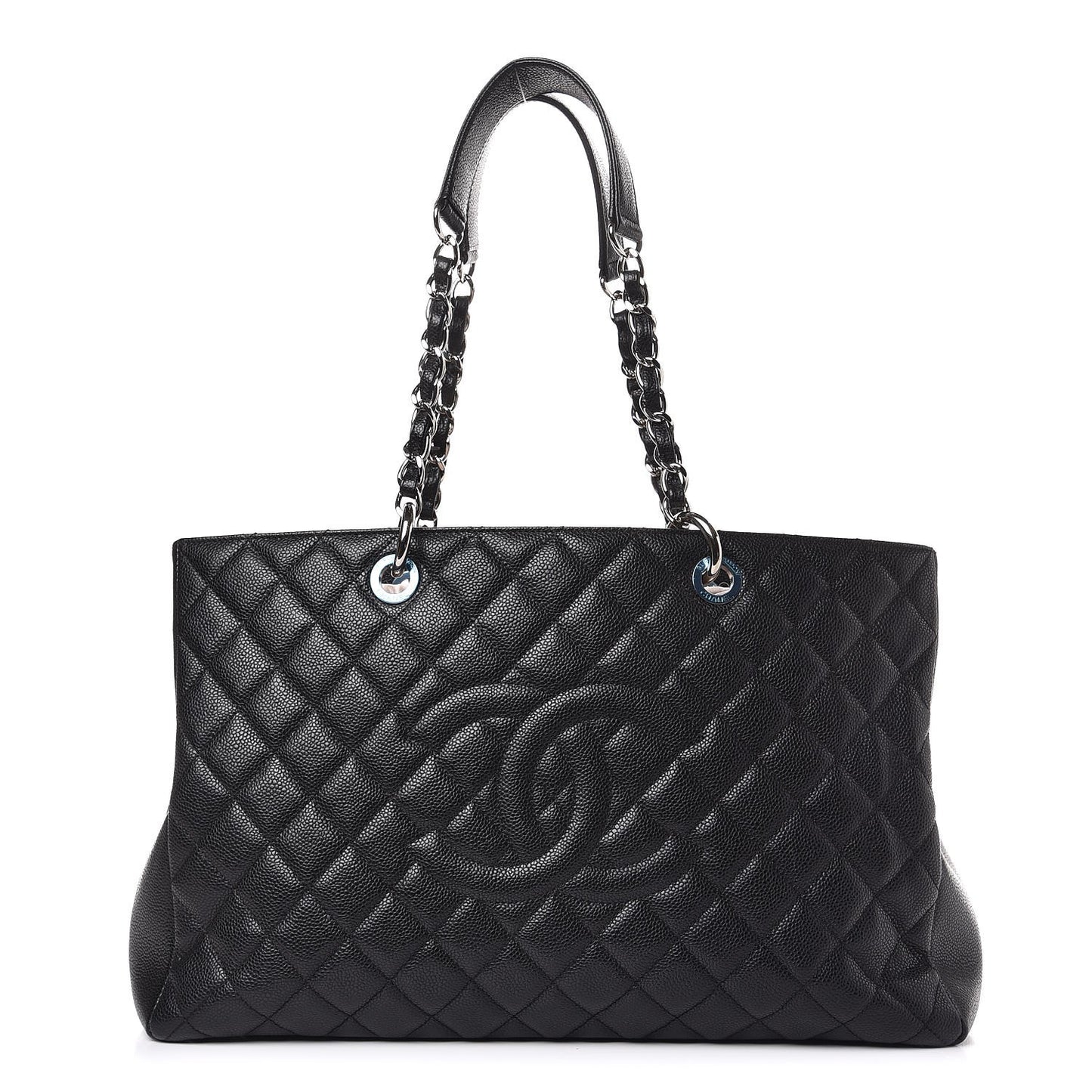 Caviar Quilted XL Grand Shopping Tote GST Black