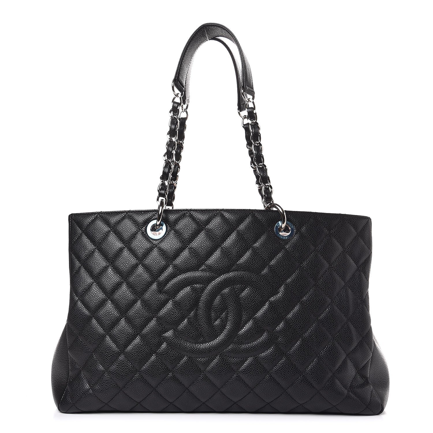 Chanel Caviar Quilted XL Grand Shopping Tote GST Black 1 of 7