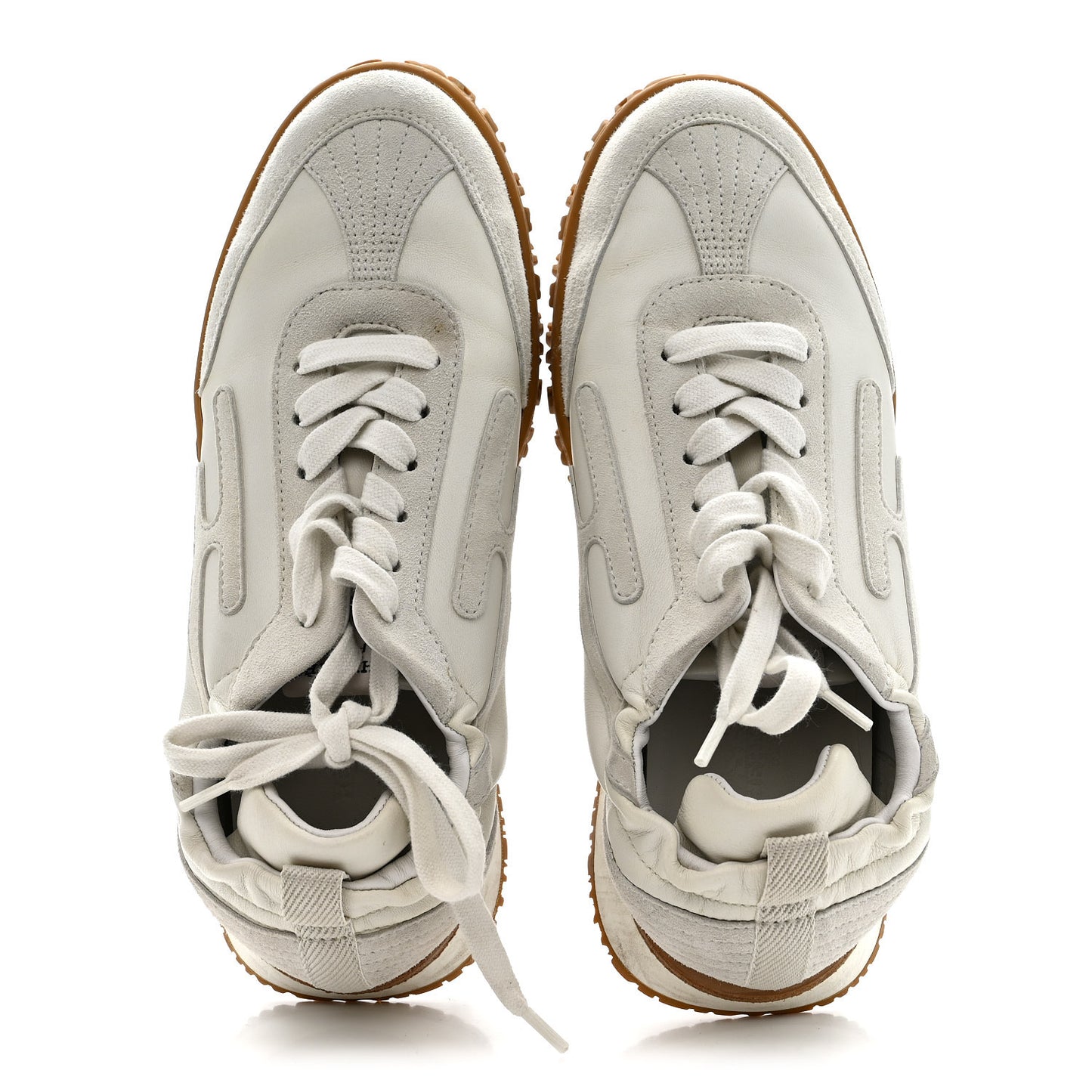 Nappa Suede Goatskin Jet Sneakers 36.5 White