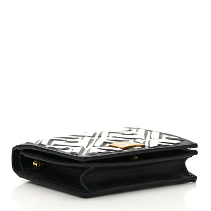 Fendi X JOSHUA VIDES Nappa FF Embossed Baguette Wallet White Black 4 of 7