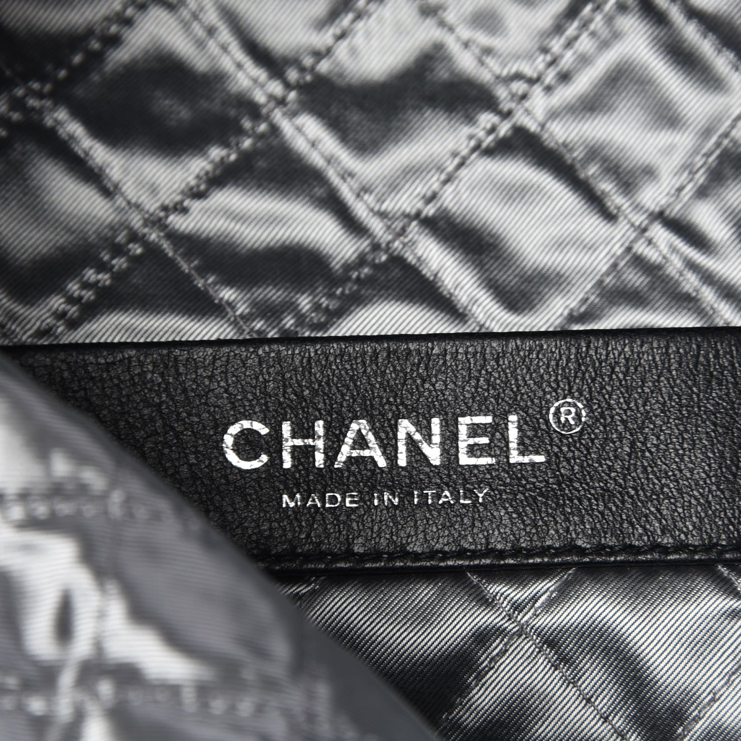 Chanel Tweed Resin Strass Shopping In Fabrics Tote Black 7 of 8