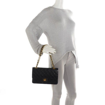Chanel Lambskin Quilted Medium Double Flap Black 2 of 11