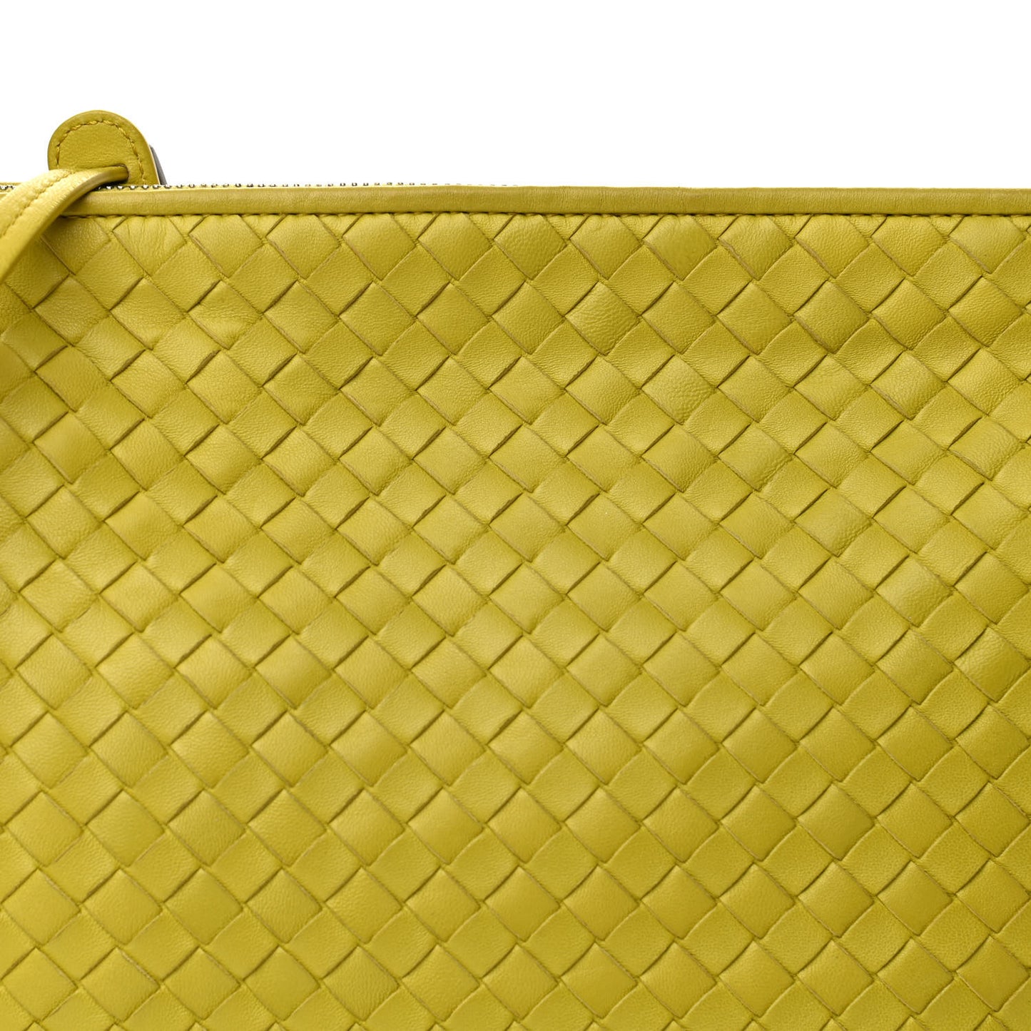 Nappa Intrecciato Large Nodini Crossbody Messenger Kiwi
