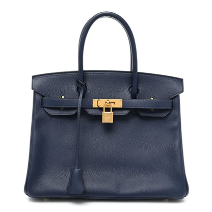 Hermes Epsom BIRKIN 30 Bleu Saphir 1 of 12