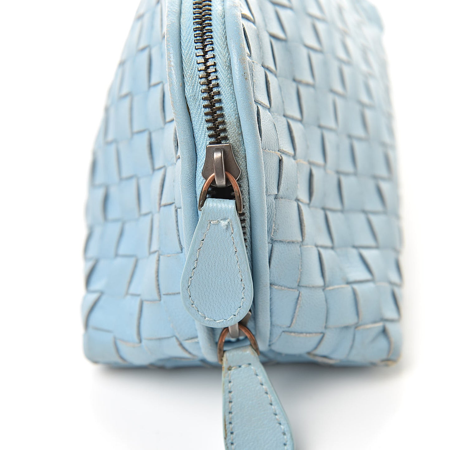 Nappa Intrecciato Cosmetic Case Light Blue