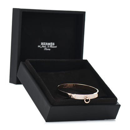 Hermes 18K Rose Gold Diamond PM Collier De Chien Pave Bracelet SH 5 of 5