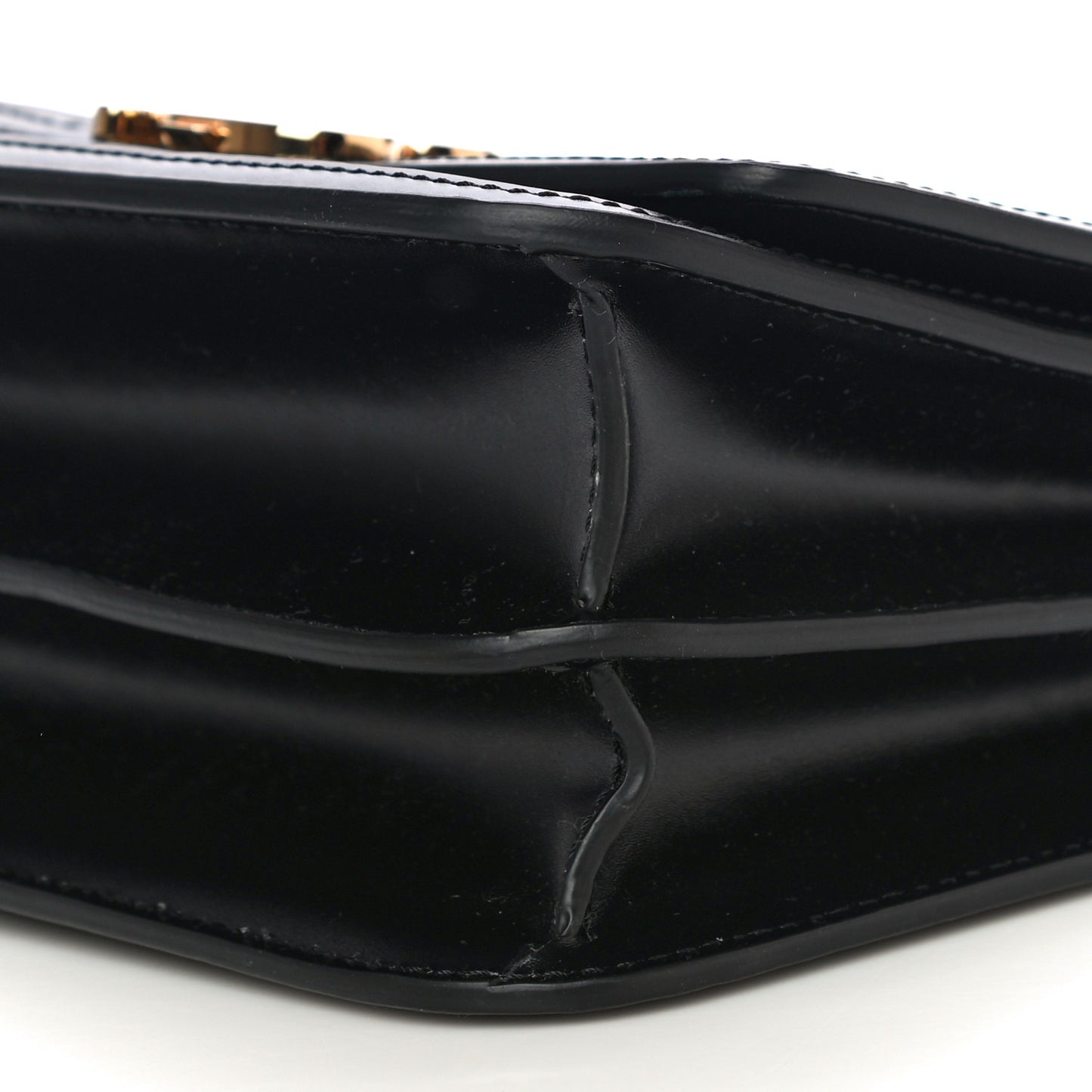 Calfskin Monogram Embossed Small TB Chain Bag Black
