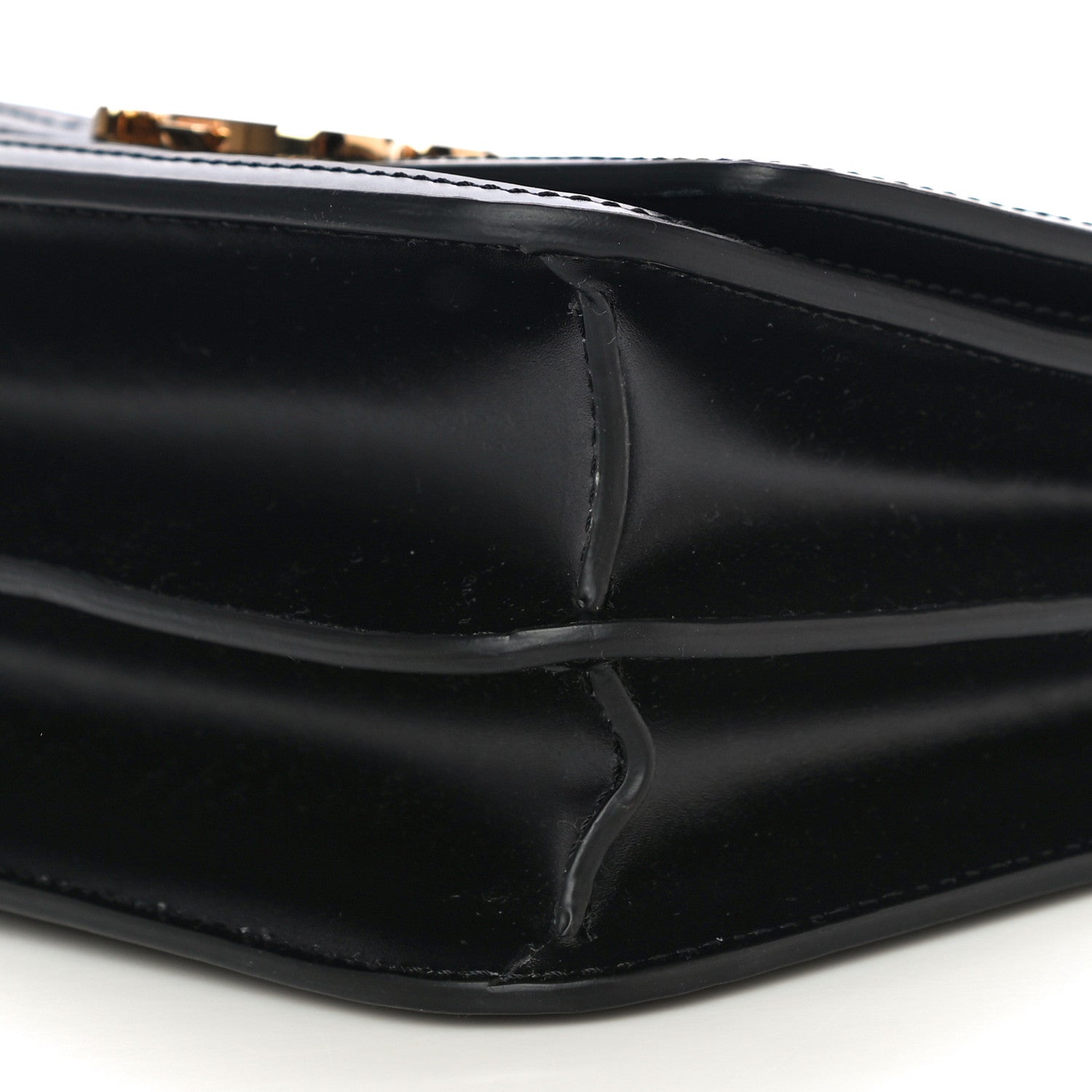 Burberry Calfskin Monogram Embossed Small TB Chain Bag Black 6 of 13