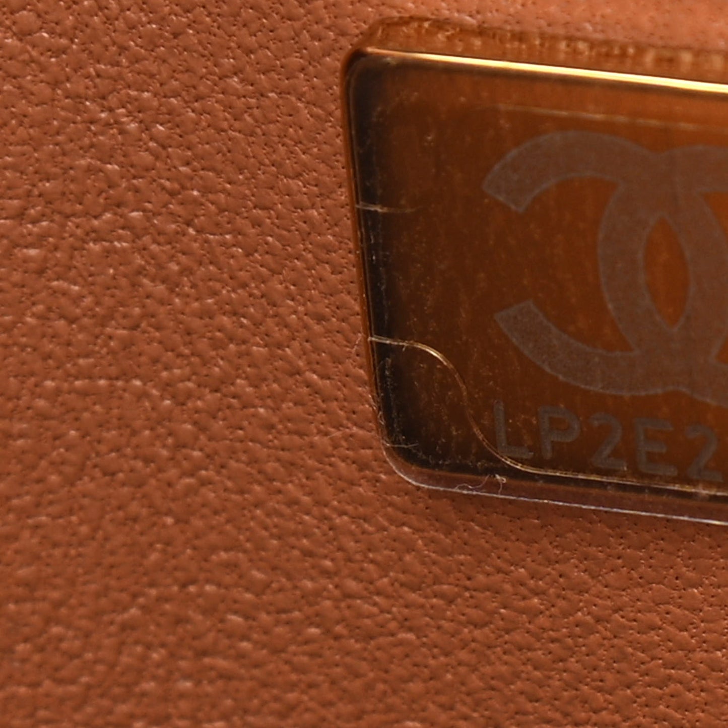 Lambskin Quilted Small Double Flap Brown