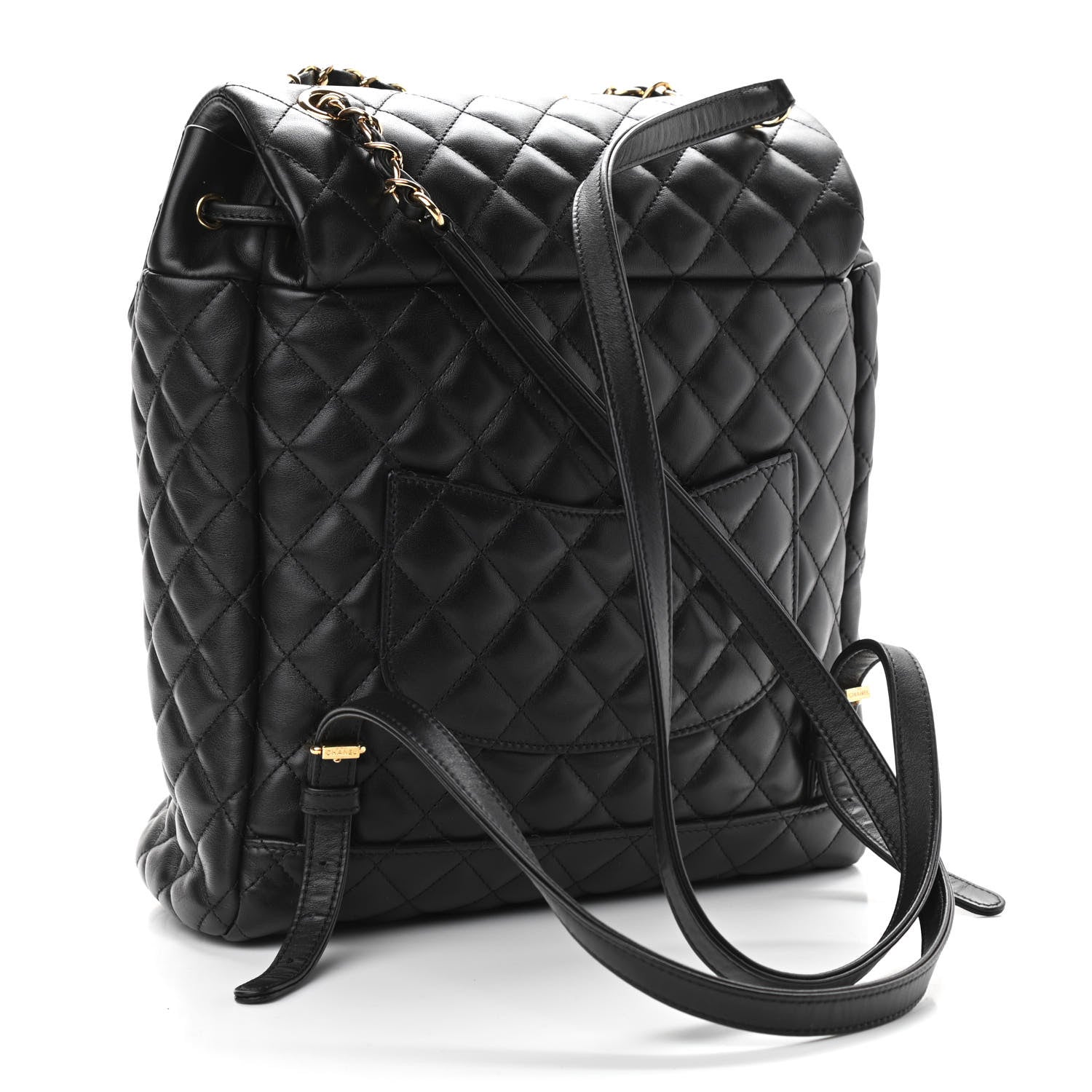 Chanel Lambskin Quilted Large Urban Spirit Backpack Black 3 of 10