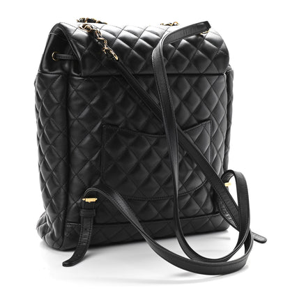 Chanel Lambskin Quilted Large Urban Spirit Backpack Black 3 of 10