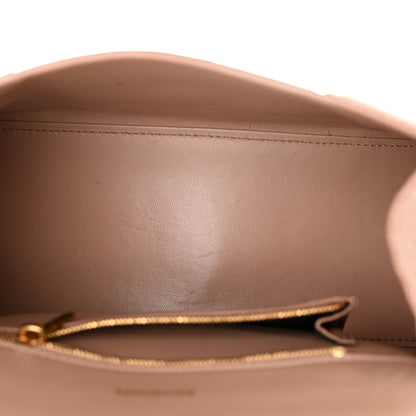 Balenciaga Shiny Calfskin Crocodile Embossed Small Hourglass Top Handle Bag Nude Beige 5 of 13