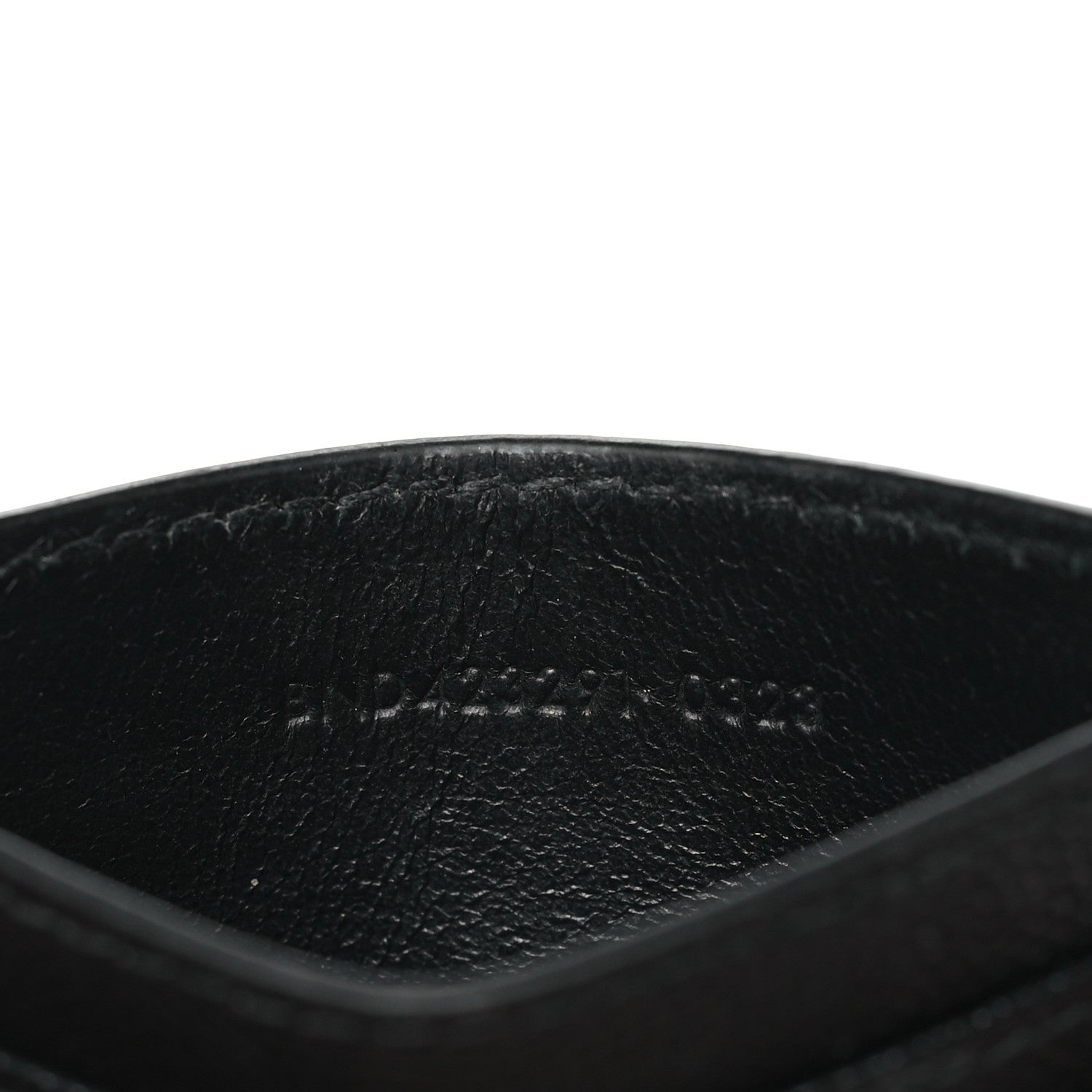 Saint Laurent Grain De Poudre Matelasse Chevron Monogram Credit Card Case Black 20 of 21