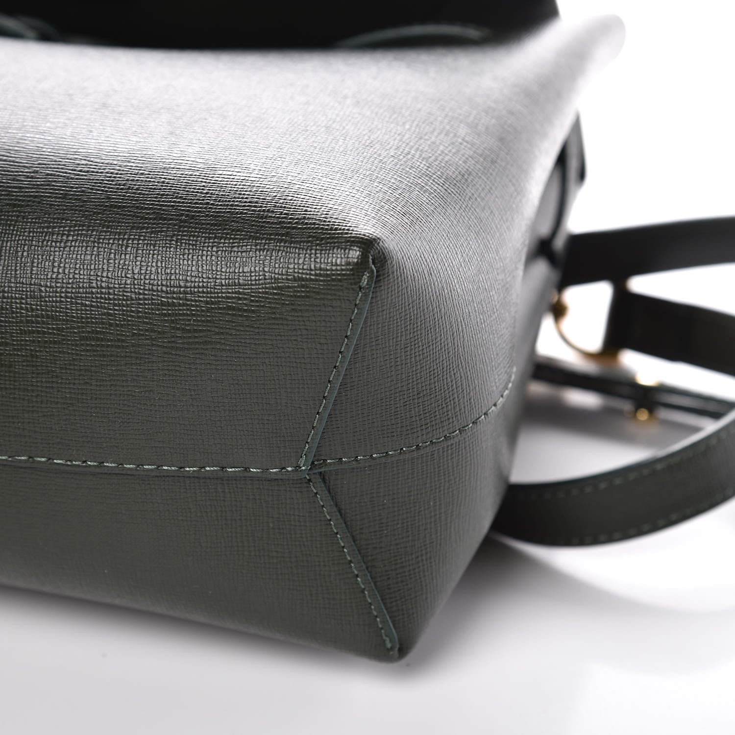 Mansur Gavriel Saffiano Mini Lady Bag Moss 9 of 10