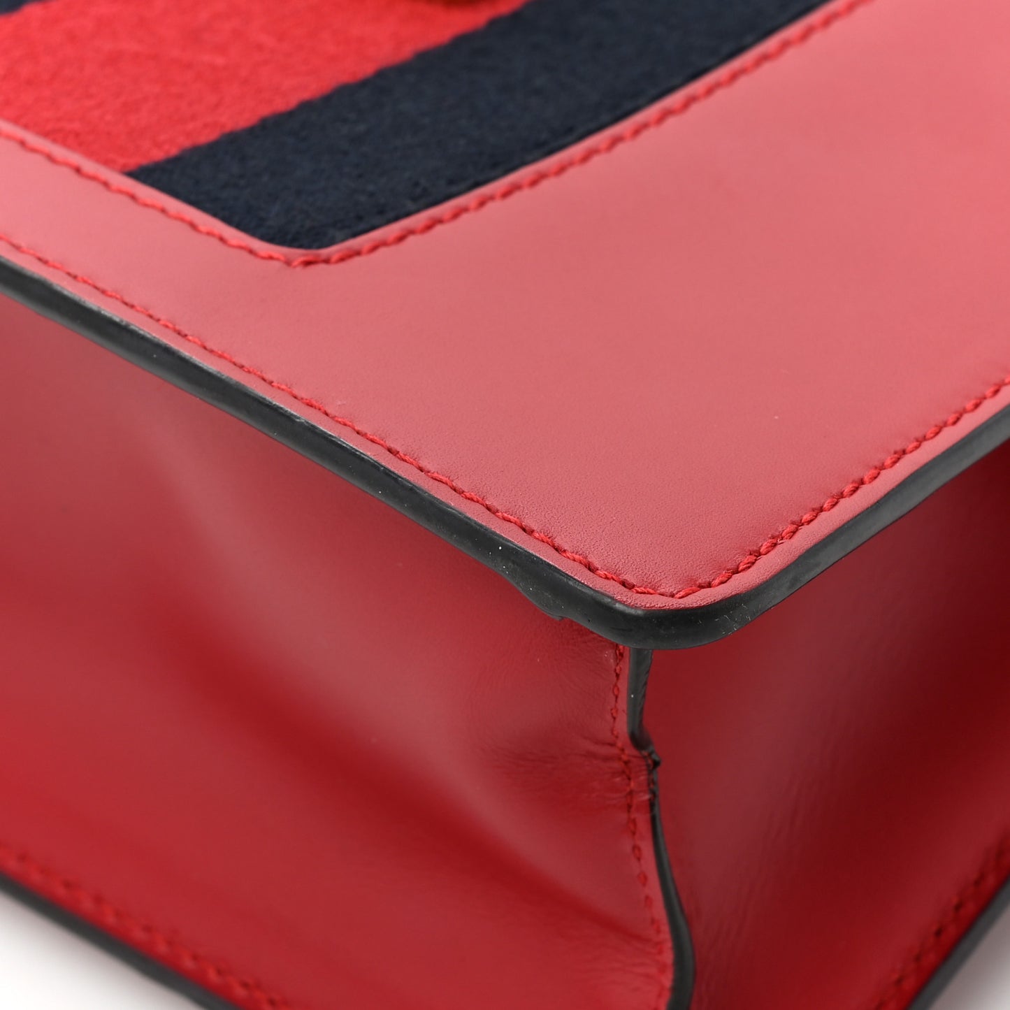 Calfskin Mini Sylvie Top Handle Bag Hibiscus Red