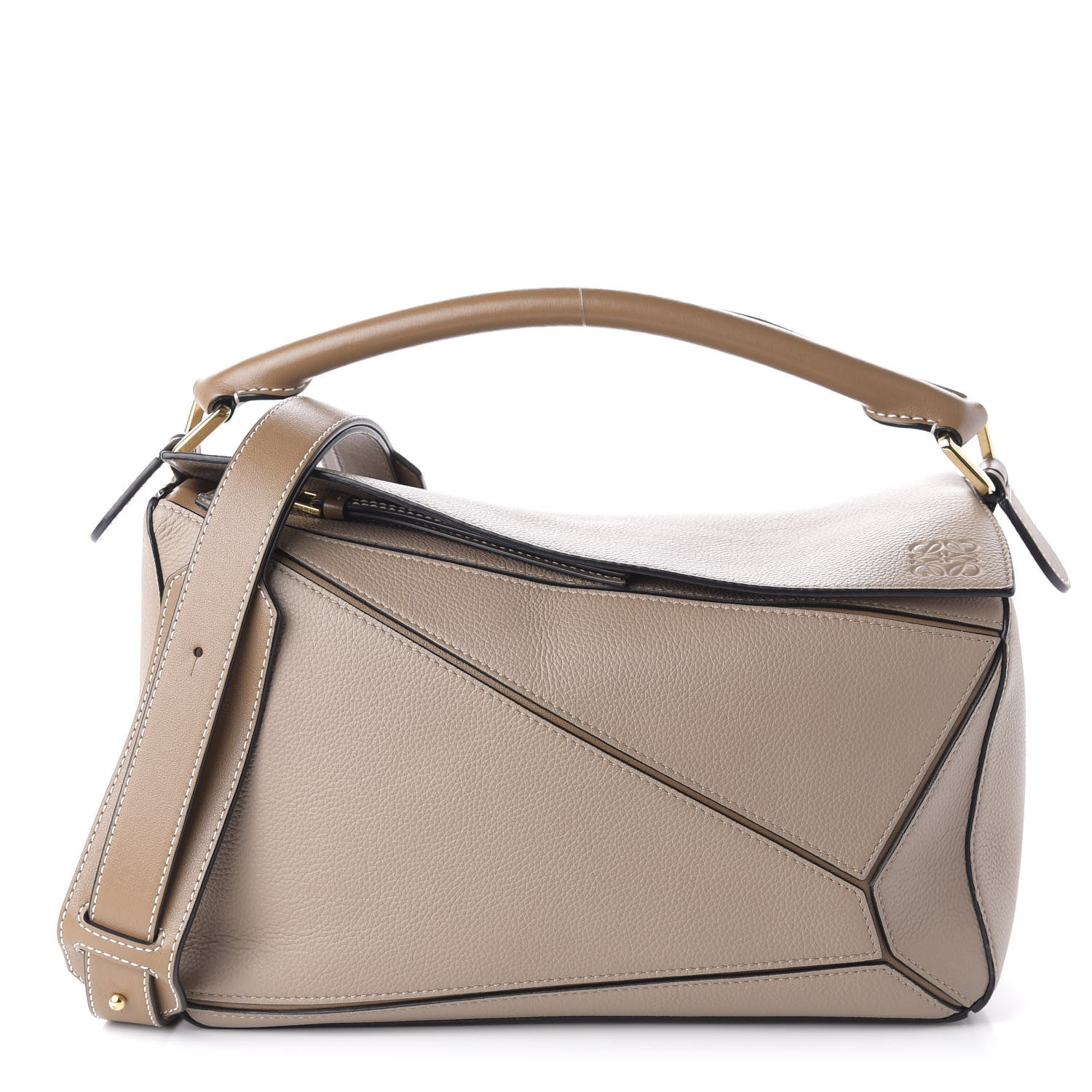 Loewe Calfskin Medium Puzzle Bag Sand Mink 1 of 10