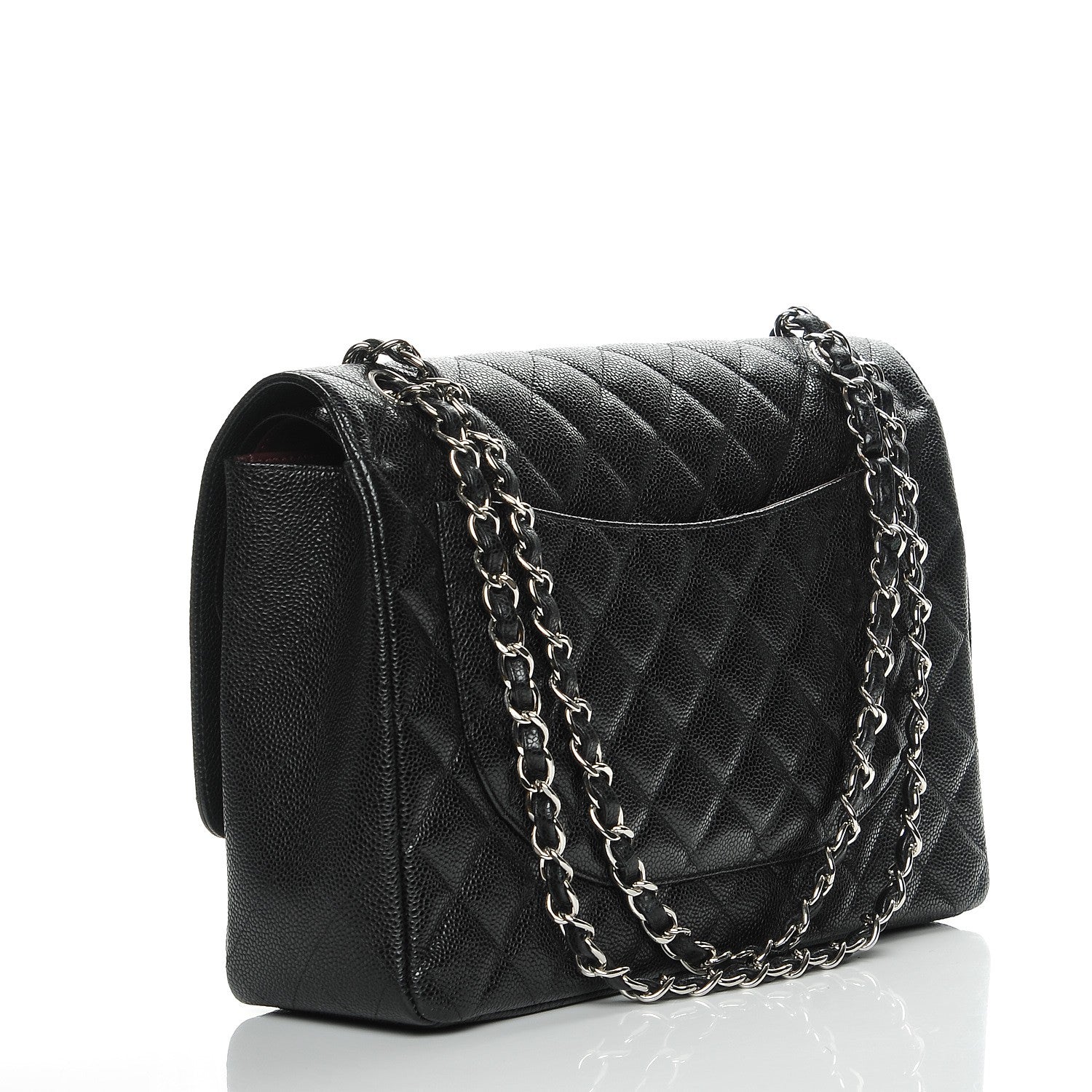 Chanel Caviar Quilted Maxi Double Flap Black 3 of 8