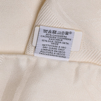 Hermes Cashmere Silk New Libris Confettis D'Ex Stole Ivory 5 of 5