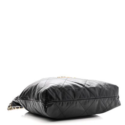 Chanel Shiny Calfskin Quilted Chanel 22 Black 4 of 10