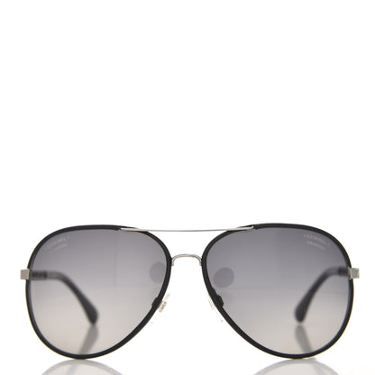 Chanel Pilot Winter Sunglasses 4219-Q Black 2 of 9