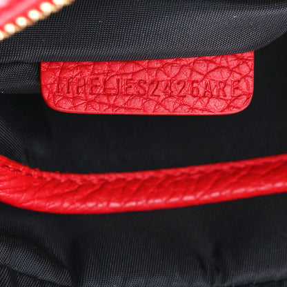 Burberry Calfskin Monogram Embossed Elongated Camera Bag Red 7 of 10