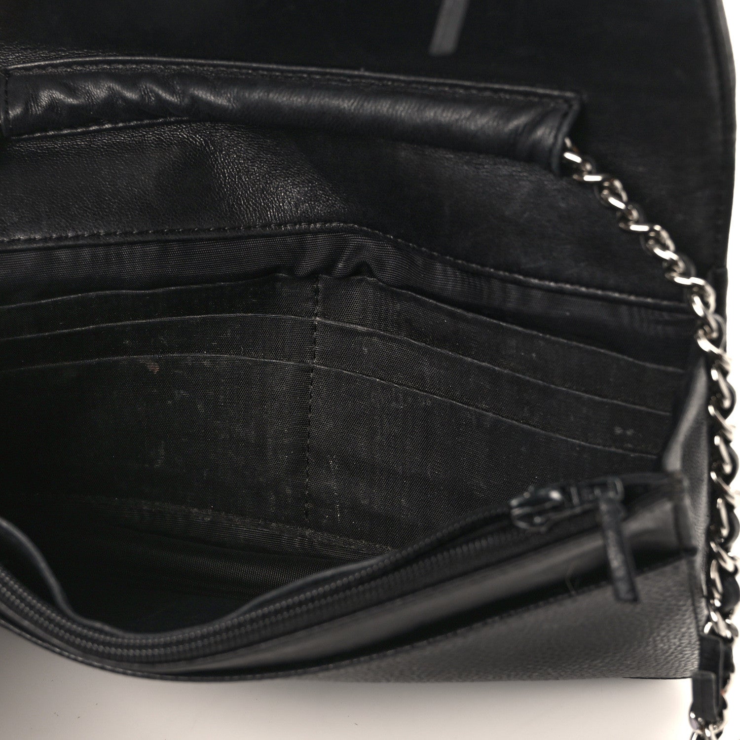 Chanel Caviar Timeless CC Wallet On Chain WOC Black 14 of 14