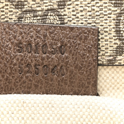 Gucci GG Supreme Monogram Web Small Neo Vintage Double Flap Messenger Bag Beige New Acero 17 of 25