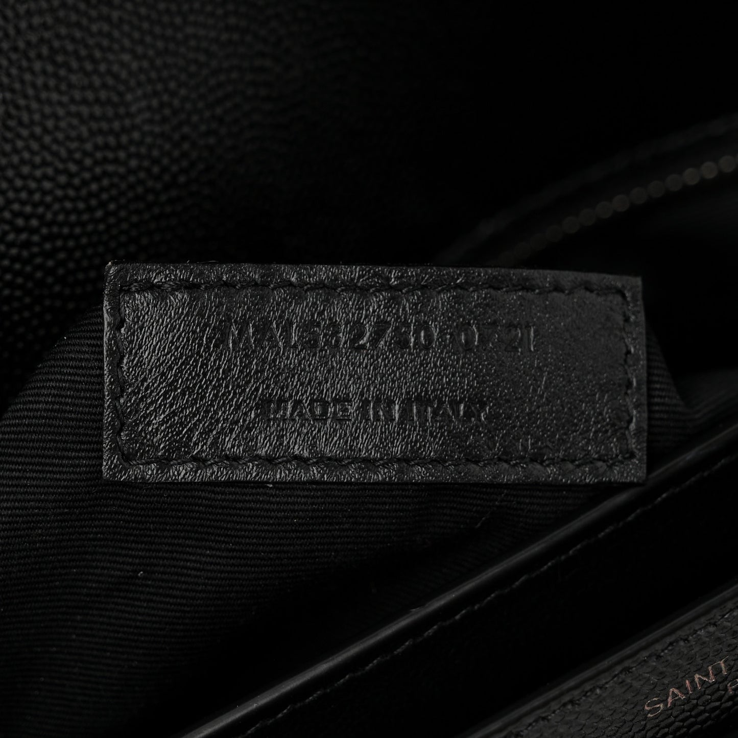 Grain De Poudre Monogram Cassandra Clasp Bag Black