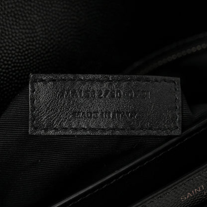 Saint Laurent Grain De Poudre Monogram Cassandra Clasp Bag Black 7 of 10