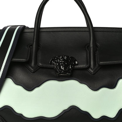 Versace Calfskin Large Palazzo Empire Bag Black Multicolor 14 of 14