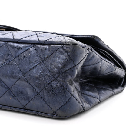 Chanel Aged Calfskin Quilted 2.55 Reissue 227 Flap Navy Blue 10 of 13