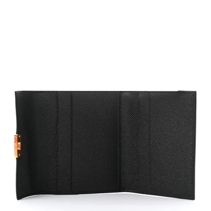 Hermes Epsom Clic Mini Card Holder Black 4 of 7