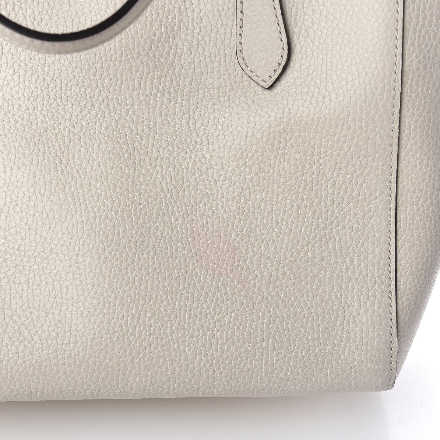 Dollar Calfskin Small Swing Tote Mystic White