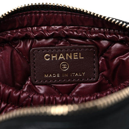 Chanel Caviar Quilted Small Curvy Pouch Cosmetic Case Black 6 of 11