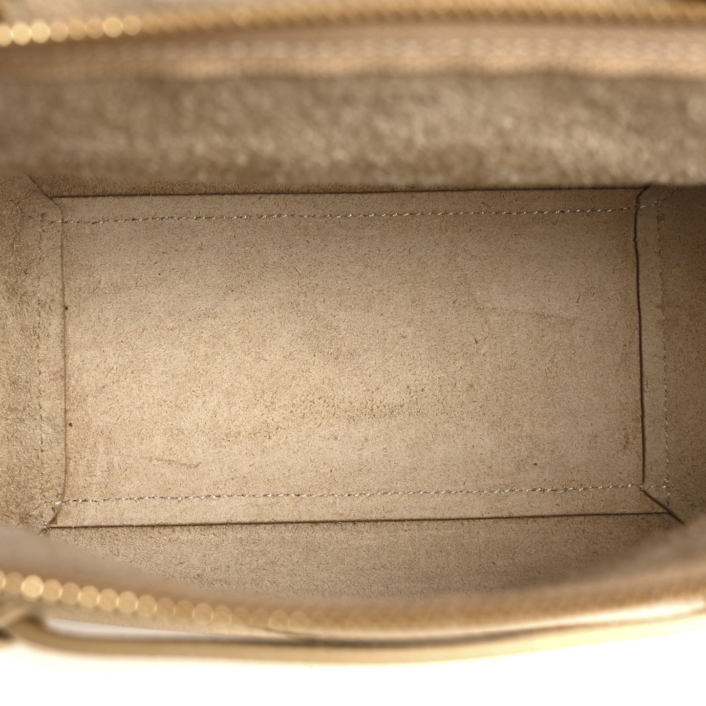 Laminated Calfskin Nano Belt Bag Gold