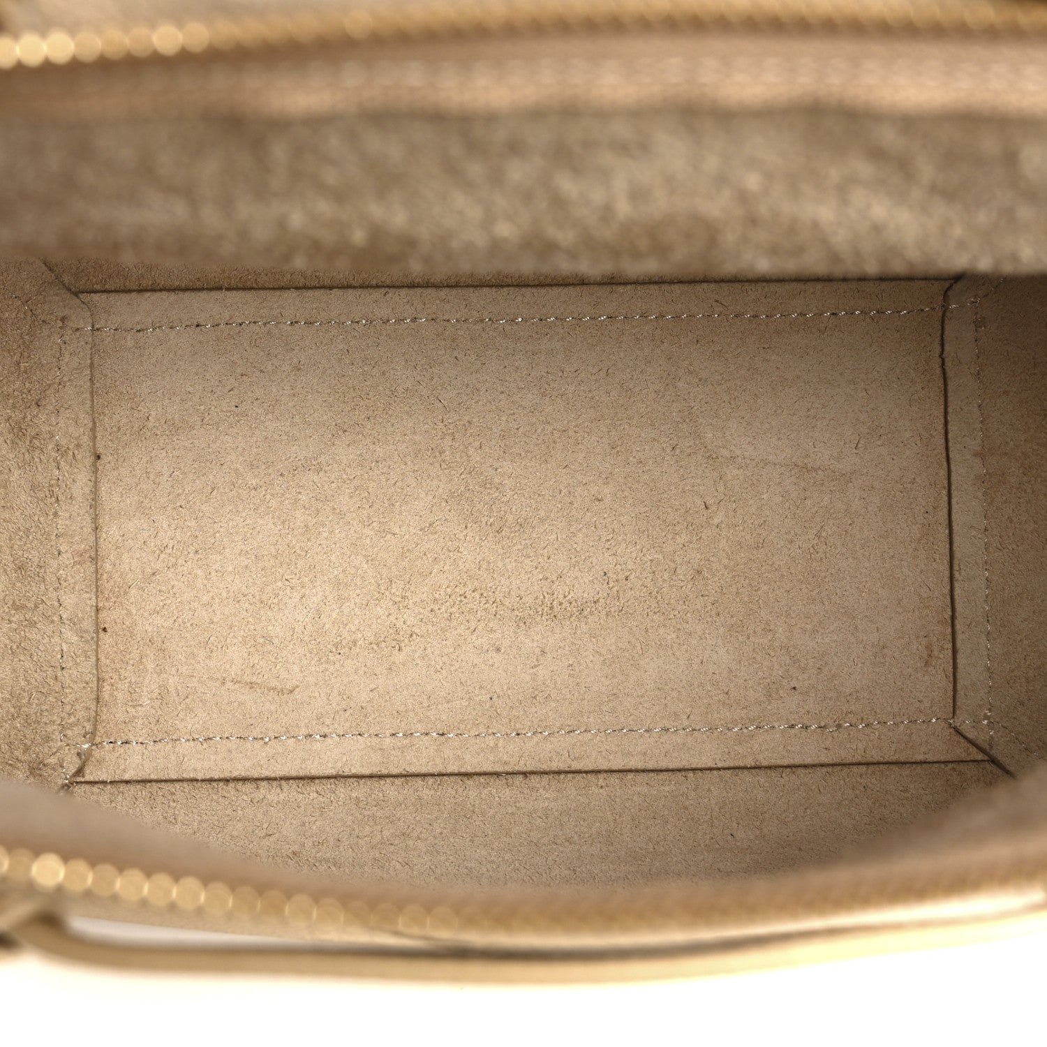 Celine Laminated Calfskin Nano Belt Bag Gold 5 of 13