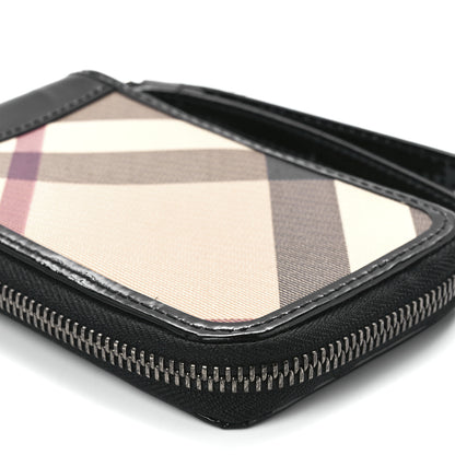 Burberry Haymarket Check Wristlet Pouch Black 10 of 12