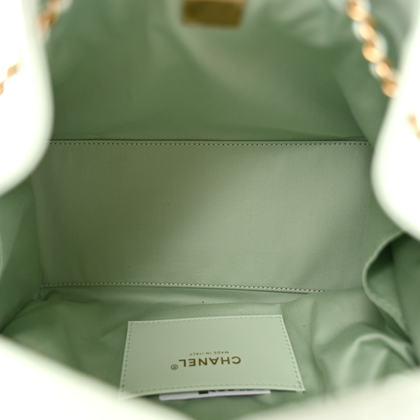 Caviar Quilted Small Chanel 25 Handbag Light Green