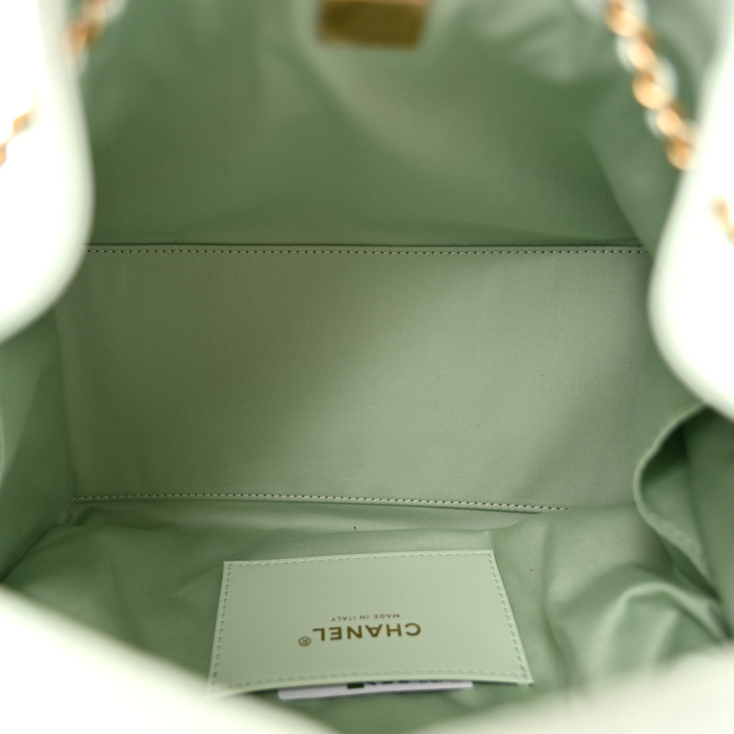 Chanel Caviar Quilted Small Chanel 25 Handbag Light Green 5 of 10