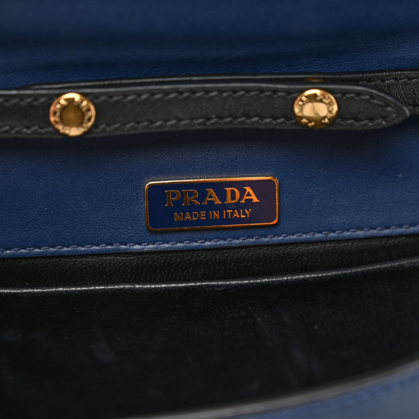 City Calf Saffiano Astrology Cahier Bag Bluette Black
