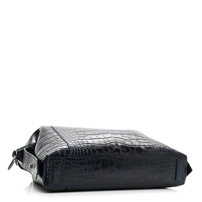 Givenchy Calfskin Crocodile Embossed Medium Soft Antigona Navy 3 of 7