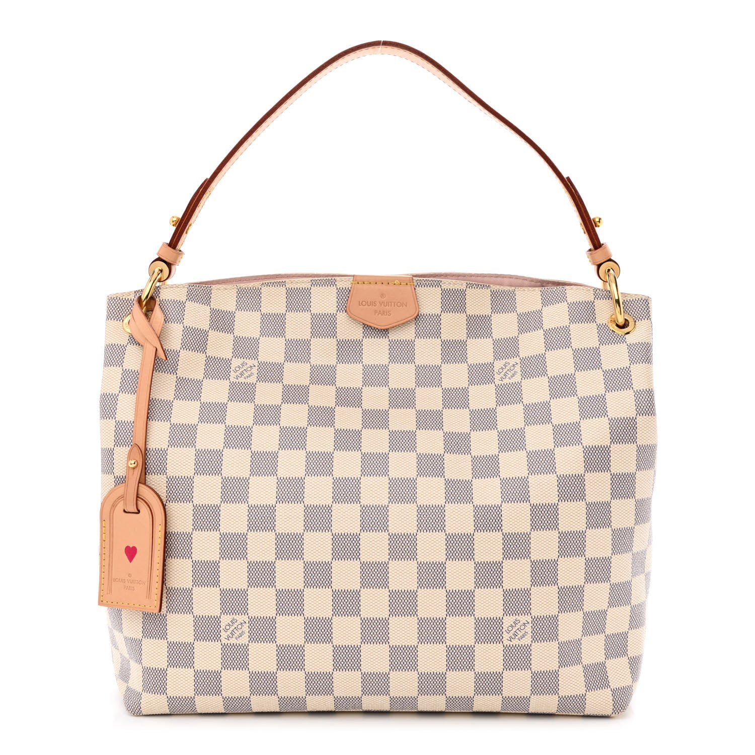 Louis Vuitton Damier Azur Graceful PM Rose Ballerine 1 of 13