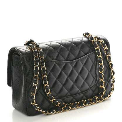 Chanel Caviar Quilted Medium Double Flap Black 3 of 11