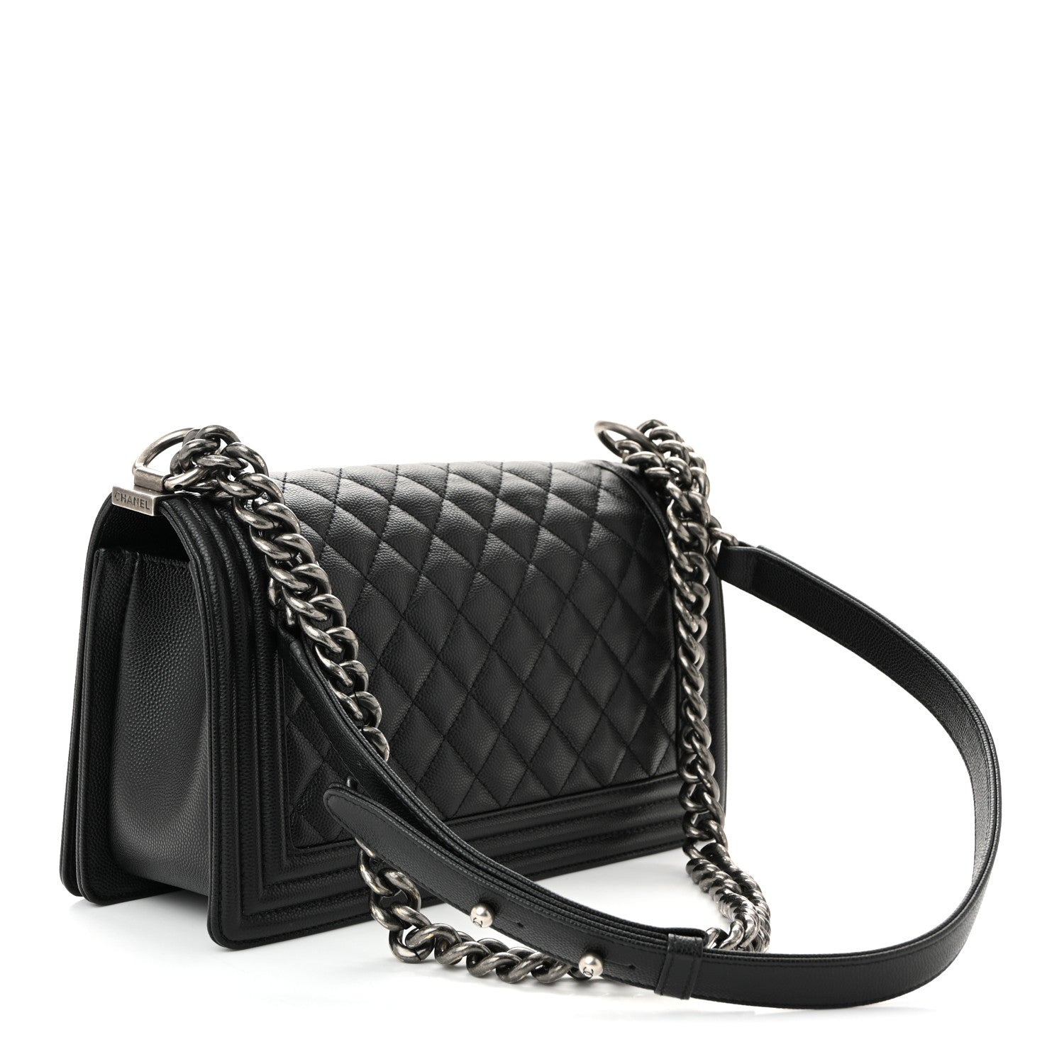 Chanel Caviar Quilted Medium Boy Flap Black 3 of 10