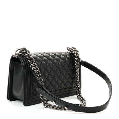 Chanel Caviar Quilted Medium Boy Flap Black 3 of 10