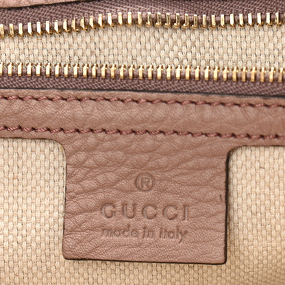 Gucci Pebbled Calfskin Medium Soho Flap Crossbody Pale Pink 5 of 10
