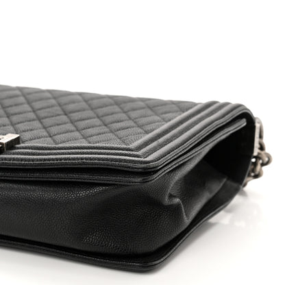 Chanel Caviar Quilted New Medium Boy Flap Black 9 of 12